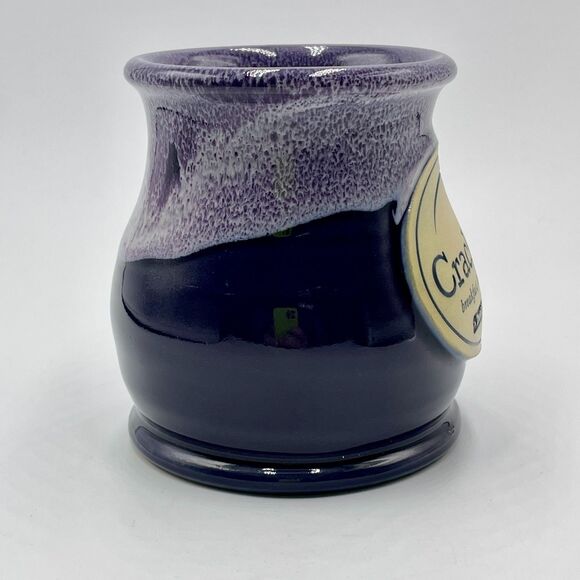 Deneen Pottery "Cracklings" Coffee Mug Cup Purple Glaze Destin Florida 2018 USA - Picture 2 of 8